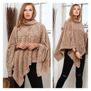 Vegan Fur Poncho
